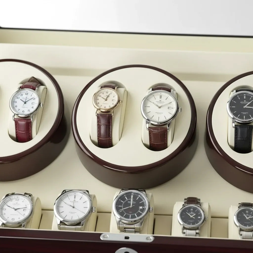 Remontoir Automatique « Ébénier » – 6 Montres