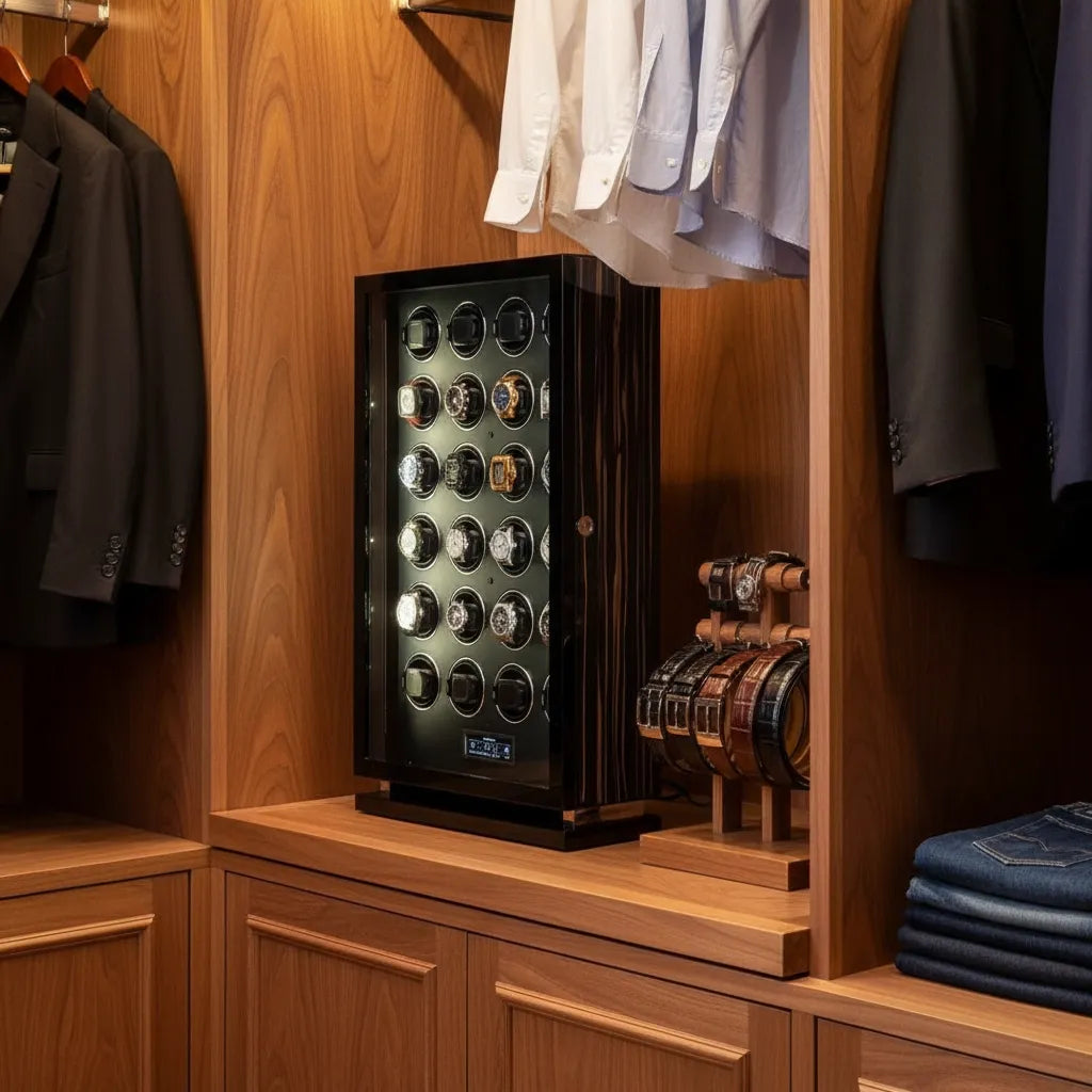 Remontoir Automatique « Ébéniste » – 24 Montres