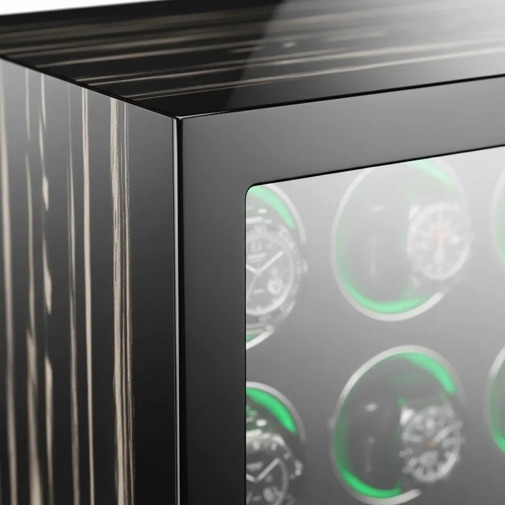 Remontoir Automatique « Ébénite » – 9 Montres