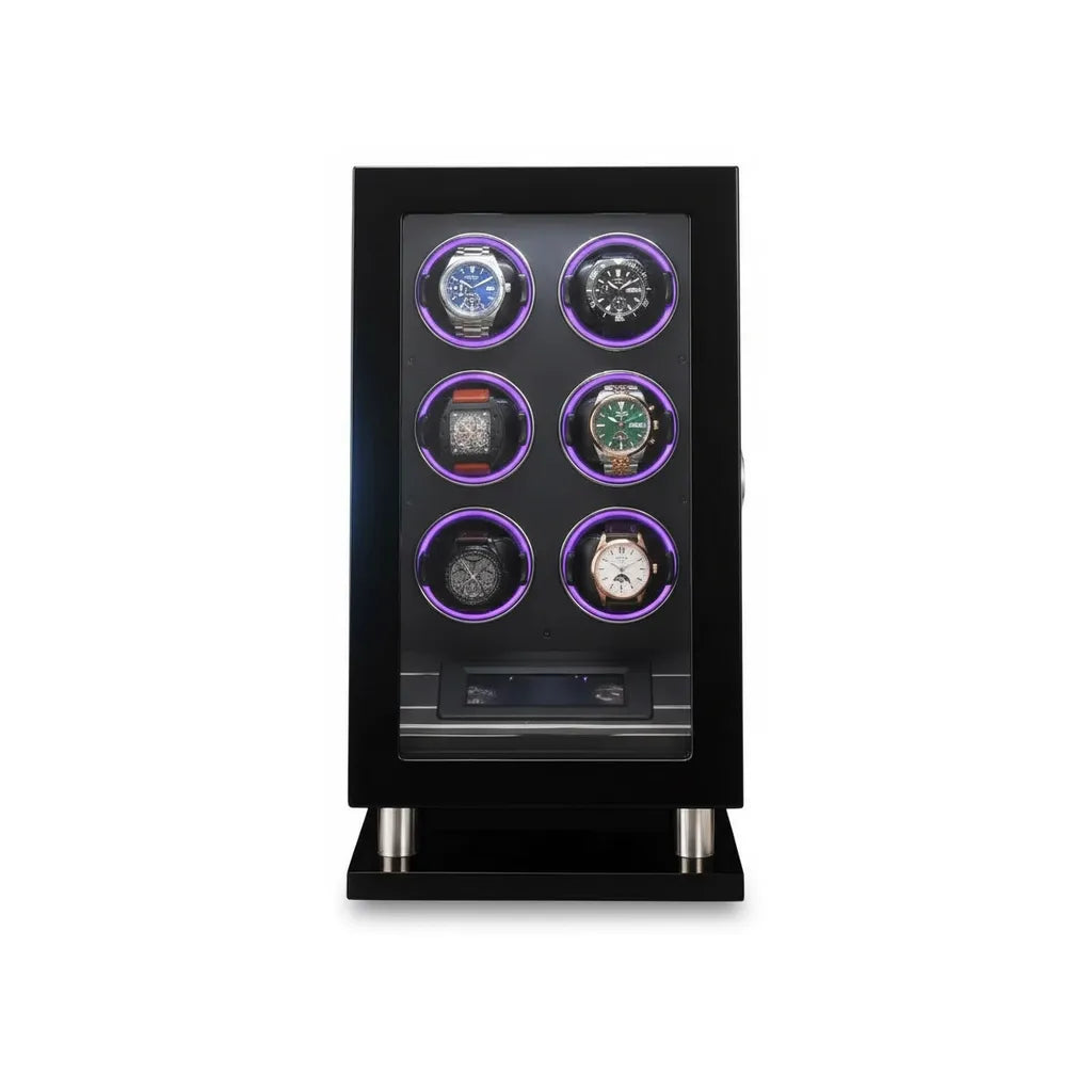 Remontoir Automatique « Ébenoir » – 6 Montres