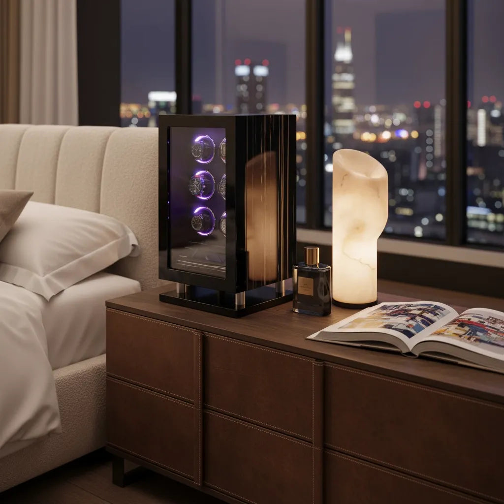 Remontoir Automatique « Ébenoir » – 6 Montres