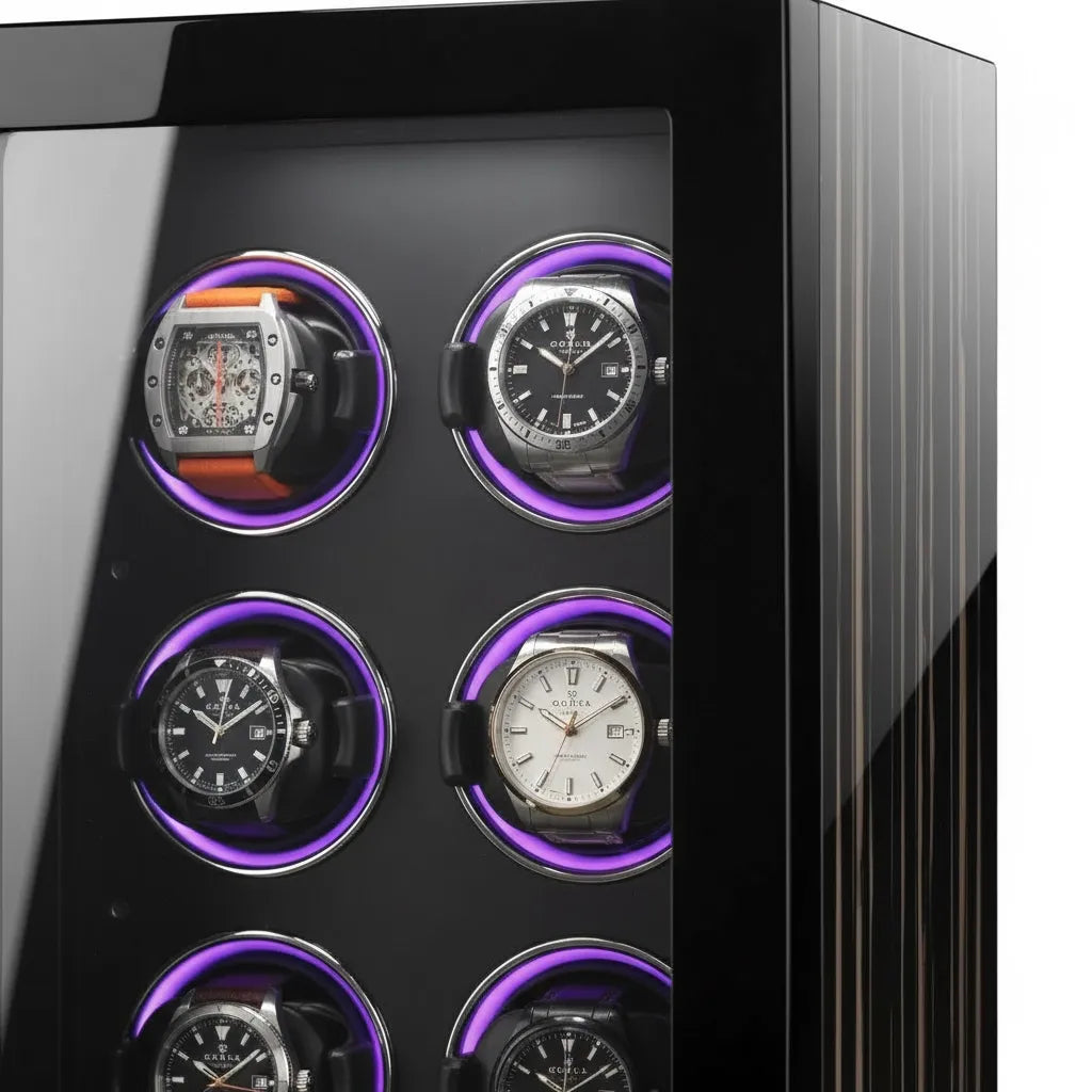 Remontoir Automatique « Ébenoir » – 6 Montres