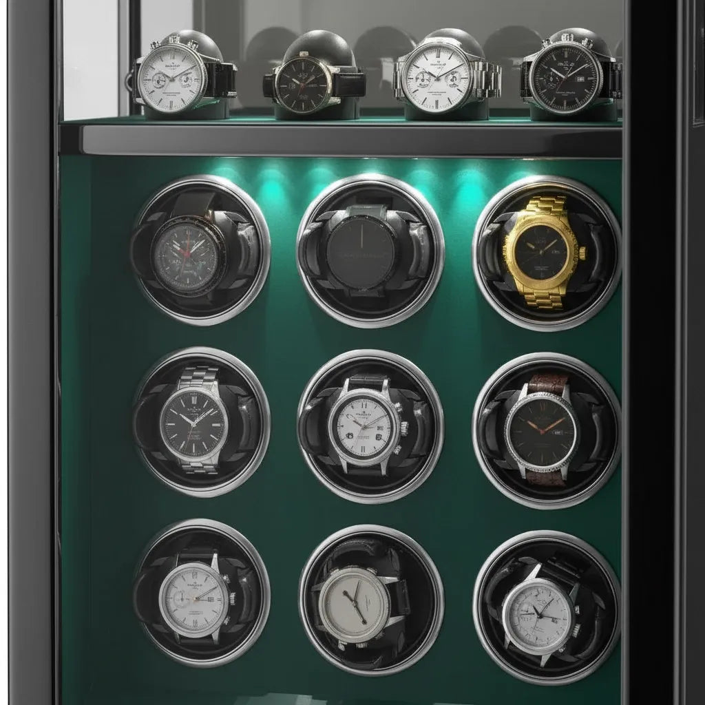 Remontoir Automatique « Émeraude Nocturne » – 9 Montres