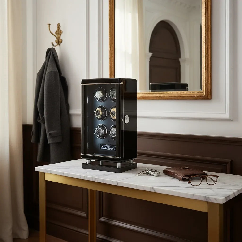 Remontoir Automatique « ÉrableNoir » – 6 Montres