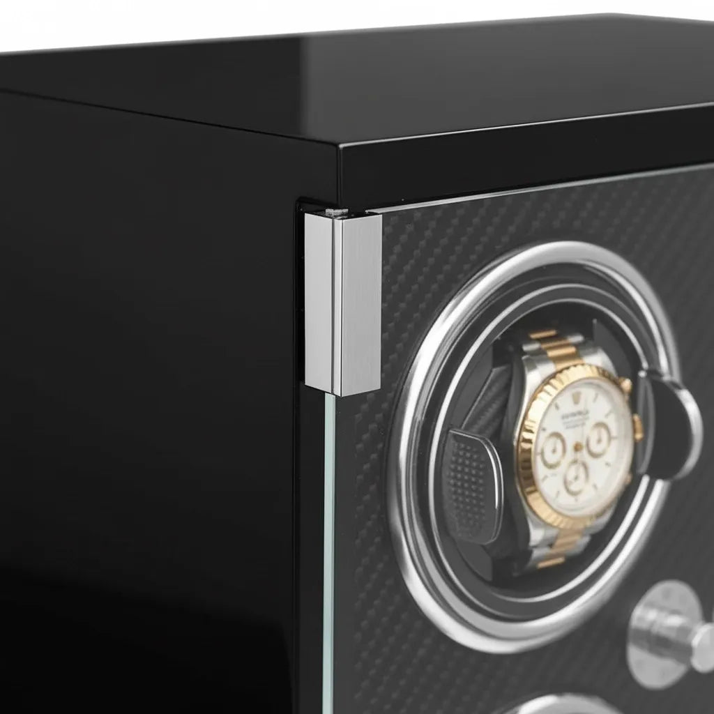 Remontoir Automatique « FibreNoire » – 4 Montres