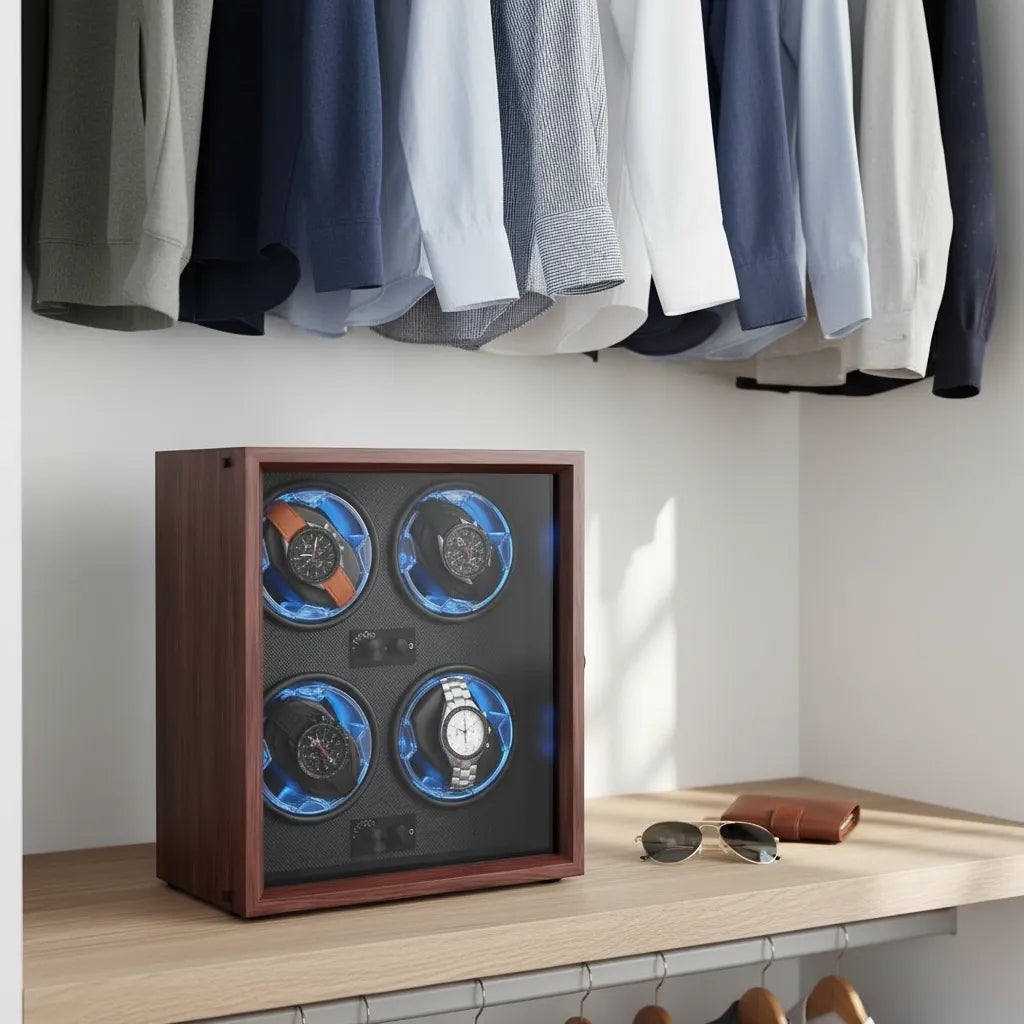 Remontoir Automatique « Lignum » – 4 Montres