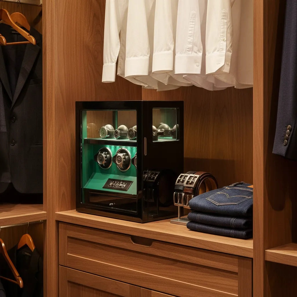 Remontoir Automatique « Malachite » – 3 Montres