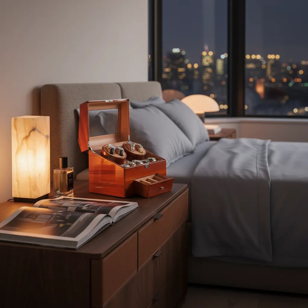 Remontoir Automatique « Merisier » – 13 Montres