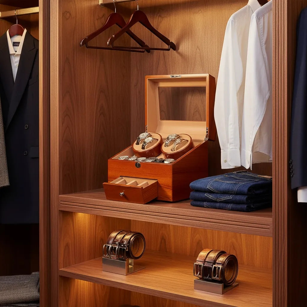 Remontoir Automatique « Merisier » – 13 Montres