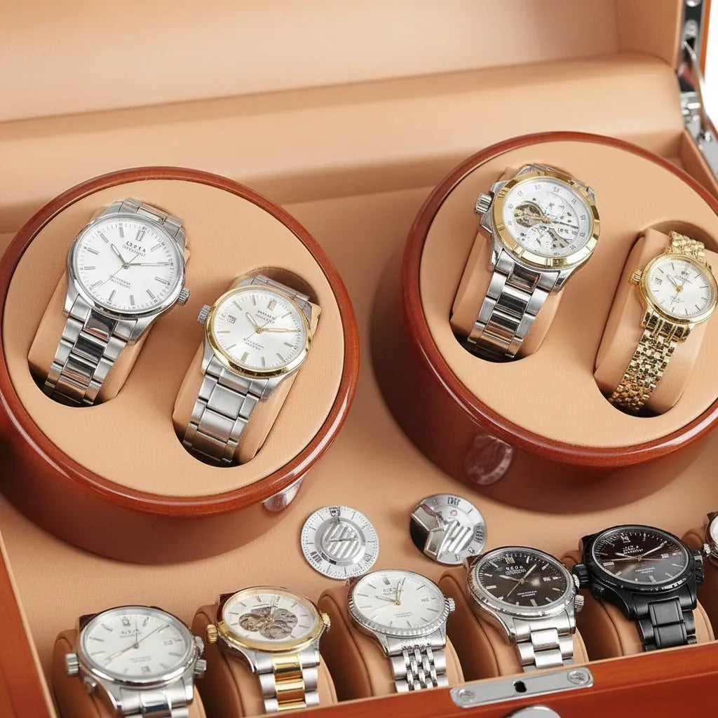 Remontoir Automatique « Merisier » – 13 Montres