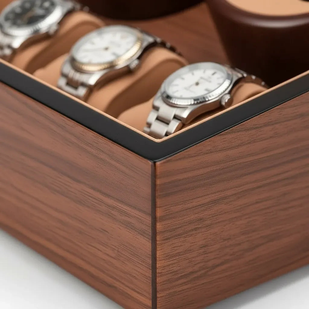 Remontoir Automatique « Noyer » – 6 Montres