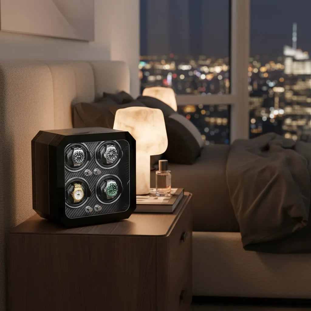 Remontoir Automatique « Nuitfibre » – 4 Montres