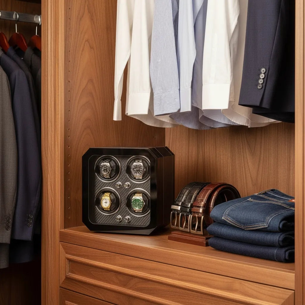 Remontoir Automatique « Nuitfibre » – 4 Montres