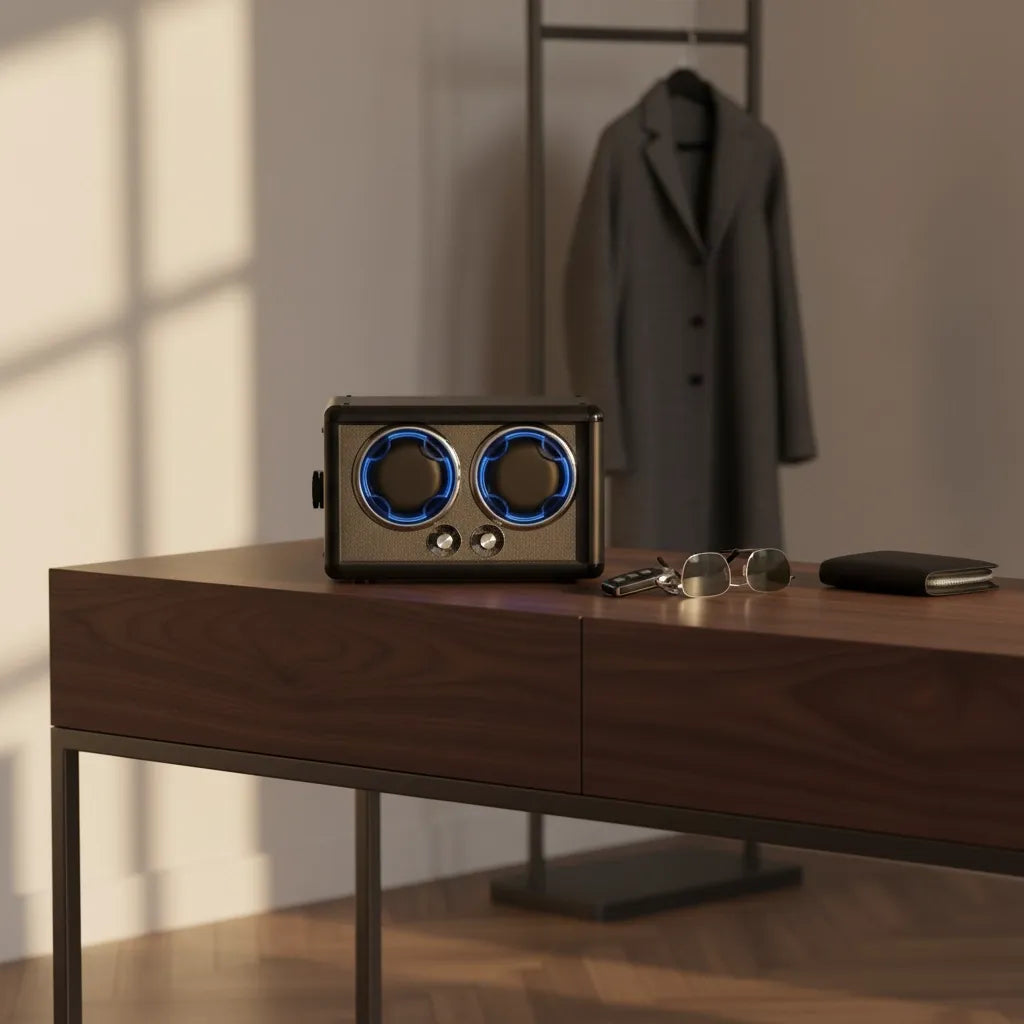 Remontoir Automatique « Nuitforge » – 2 Montres