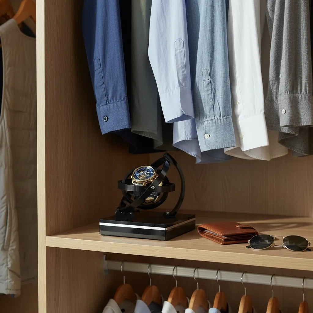 Remontoir Automatique « Obsidienne » – 12 Montres