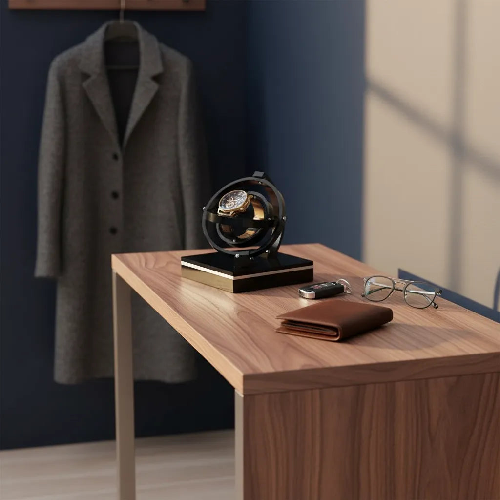 Remontoir Automatique « Obsidienne » – 12 Montres