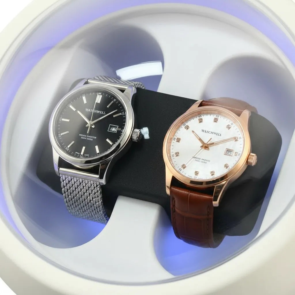 Remontoir Automatique « Opalin » – 2 Montres