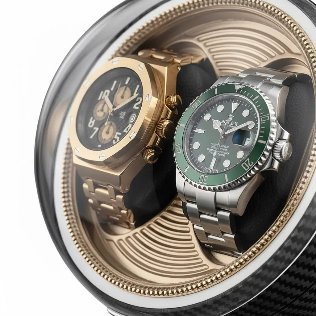 Remontoir Automatique « Orbitale » – 2 Montres