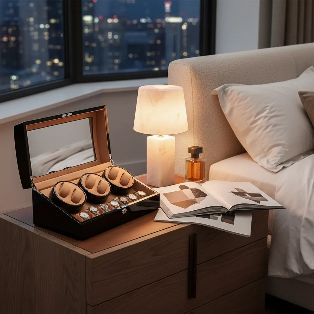 Remontoir Automatique « Palissandre » – 6 Montres