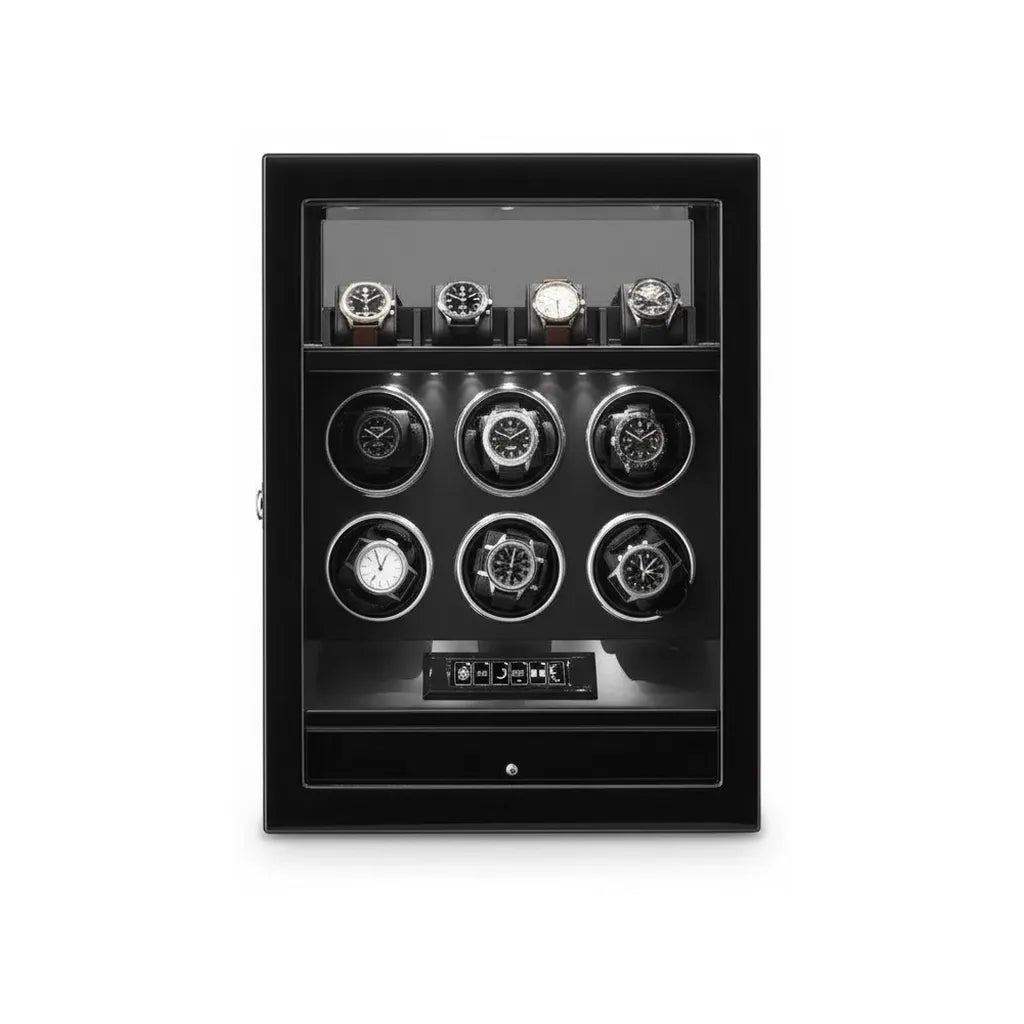 Remontoir Automatique « Pianolaqué » – 6 Montres