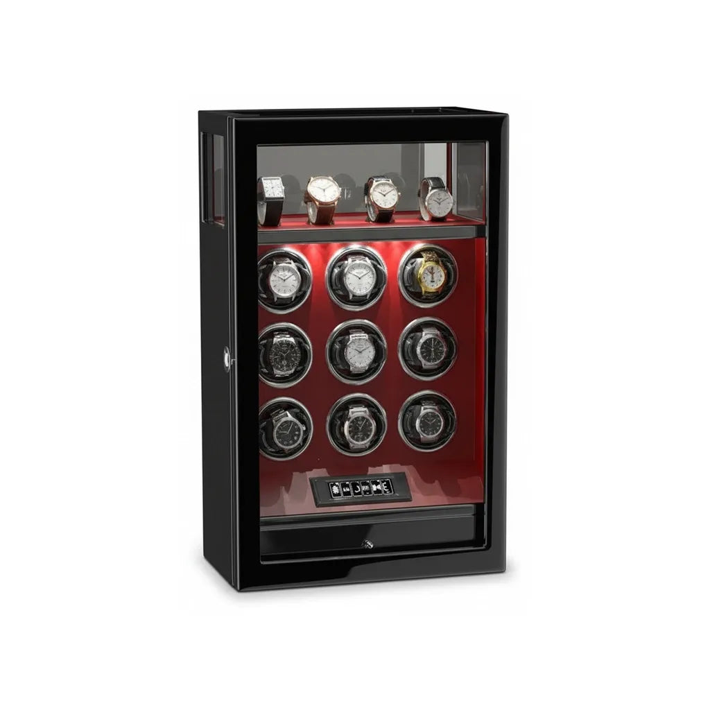 Remontoir en Bois « Cramoisi » – 9 Montres